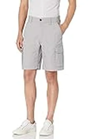 Amazon Pantalón Corto Cargo Elástico Ripstop Ligero de 25,4 cm Hombre, , 31W