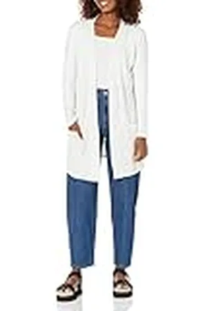 Amazon Cárdigan Abierto de Punto Ligero y Corte Relajado Mujer, , XL