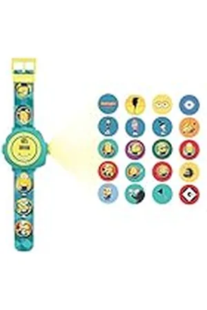 Lexibook Despicable Me, Minions, Pantalla digital de reloj de proyección ajustable, 20 imágenes de Minions, para niños, , DMW050DES