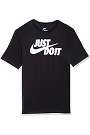 Nike M NSW tee Just Do It Swoosh Camiseta, Hombre, Negro (Black/White), CUSTM