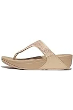 FitFlop Lulu Crystal Embellished Toe-Post Sandals, Sandalia Mujer, , 36 EU