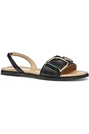 Geox D NAILEEN A, Sandalia Deslizante Mujer, Black, 41 EU