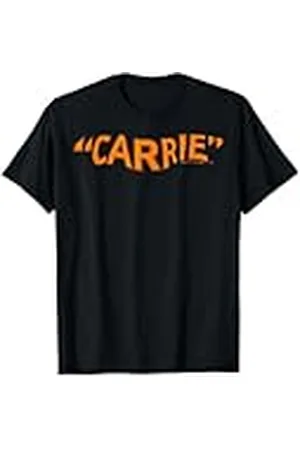 CARRIE Logotipo Retro Wavy Quoted Title Camiseta