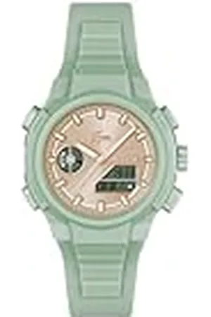 Lacoste Reloj de Cuarzo Multifuncional Analógico-Digital para Mujer Colección LC33 con Correa de Silicona Verde - 2001433