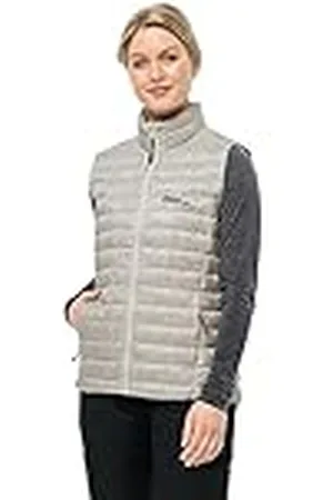Jack Wolfskin Pilvi Down Vest W Chaleco de plumón, Dove, XS para Mujer