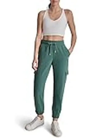 DKNY Mini Stud Logo Slim Fit Cargos Pantalones de chándal, , XXS Mujeres