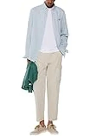 Springfield SPRINGFILED Camisa lino rayas, Camisa Hombre, green, M
