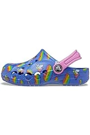 Crocs Baya Clog T, Zuecos Unisex niños, Lapis/Multi, 19/20 EU