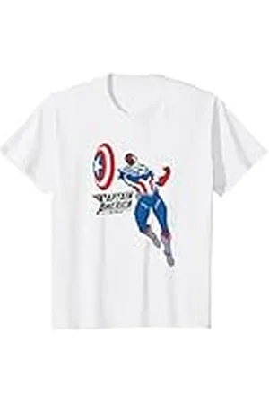 Marvel Niños Captain America Sam Wilson Doodle Camiseta