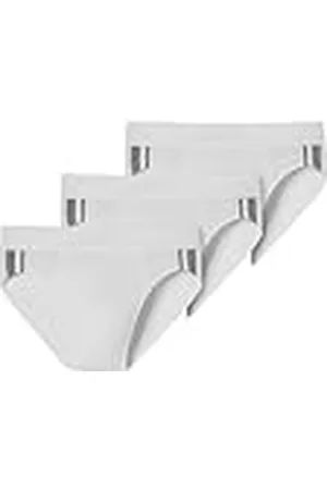 Schiesser Paquete de 3 Calzoncillos Ropa Interior Cueca de Cintura Suave y Rayas, 955 orgánicos Cierre, Weiss_173815, S (Pack de 3) para Hombre
