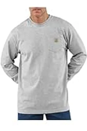 Carhartt Pocket T-Shirt de manga larga, Loose Fit, tejido grueso Para Hombre, , XXL