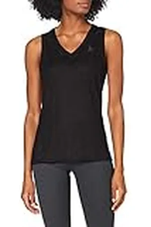 Odlo 141041-15000 BL Top V Neck Singlet Active F Dry Light - Black Cancelled SS21 Vest Mujer Tamaño XS