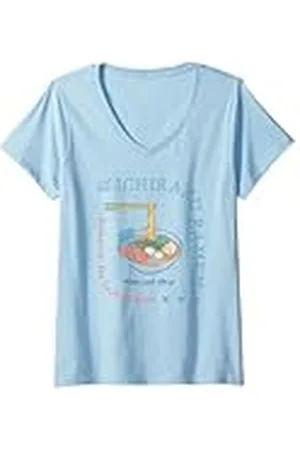 Naruto Mujer Shippuden Ichiraku Ramen Dinner Party Anime Camiseta Cuello V