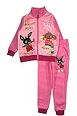 Disney BING, Conjunto de 2 piezas, Suéter + Joggers, Niños, (2 a 8 años), Unisex, Niño, Niña, Suave, Lindo, Cálido, Sudadera + Pantalón, Modelo BIN21-0982 BOX S2-8A, ROSE