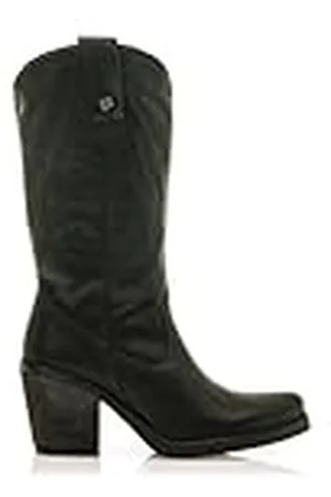 MTNG Botas de tacón Mujer Botas de tacón Tijuana 54118 Mujer | De Piel, con Interior Piel y Punta Redonda | Botas de tacón Casual | Cierre con Cremallera | 59415 | Negro_242