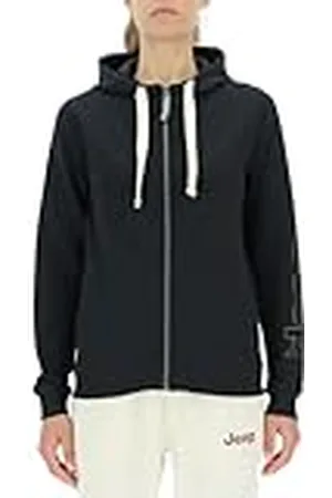 Jeep O102920-B000 J Sudadera Mujer Capucha Cremallera Completa Outline Estampado en la Manga J23W Mujer Black XL