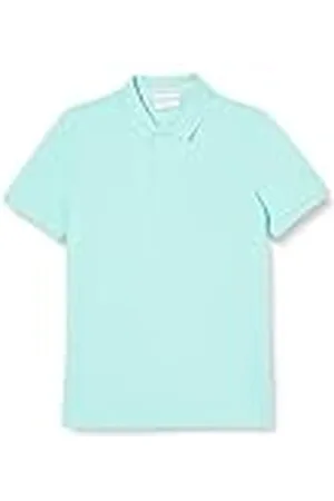 Calvin Klein Jeans Polo de manga corta Hombre Slim fit, Turquesa, S