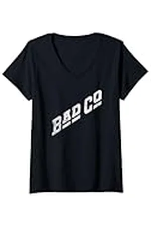 Bad Company Mujer Logotipo clásico de Bad Co Camiseta Cuello V