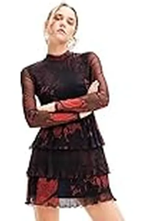 Desigual Woman Knit Dress Long Sleeve Vestido, , XL Mujeres