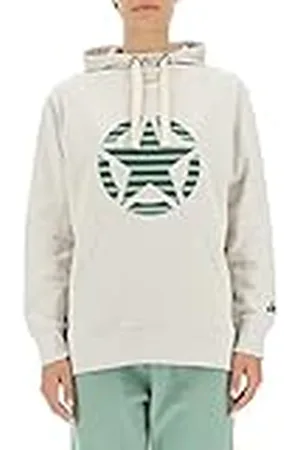 Jeep O102608-J863 J Woman Hooded Oversize Sweatshirt Star Striped Print J22W Mujer L