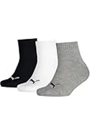 PUMA Kids Plain Quarter Calcetín, , 35-38 (Pack de 3) Unisex niños