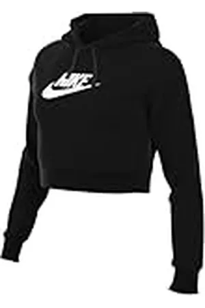 Nike DQ5850-010 W NSW Club FLC GX Crop HDY Sweatshirt Mujer Tamaño S-S