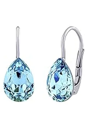Silvego VSW080E - Pendientes para Mujer de 925 con Swarovski® Crystals Gota Azul