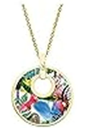 Christian Lacroix Joyería para Mujer, Collar de latón con Placa de Oro y Motivos X46250D