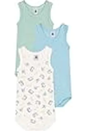 Petit Bateau A0CXJ Monos sin Mangas, , 18 mois (Pack de 3) para Bebés