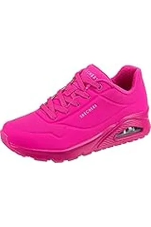 Skechers Uno - Night Shades, Zapatillas, Mujer, Rosa (Hot Pink Durabuck), 37.5 EU