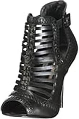 Buffalo London 16766-734 BELFAGOR New SFT Oil Black 19 113538 - Sandalias de Vestir de Cuero para Mujer, Color , Talla 41