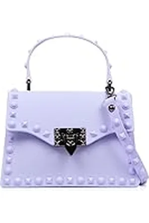 Firenze Artegiani Libelulla. Bolso tote mini, de pvc con grabado tachuelas. Cierre diseño esxclusivo. 20x7,5x15 cm. Color: