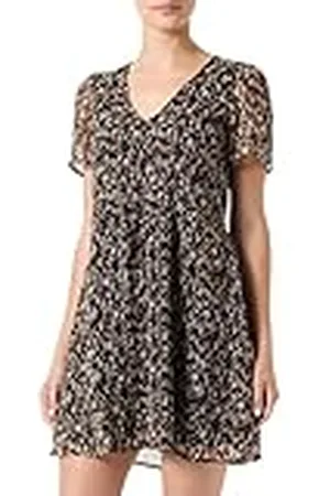 VILA Vifalia Noos-Vestido Corto con Cuello en V S/S, , 36 para Mujer
