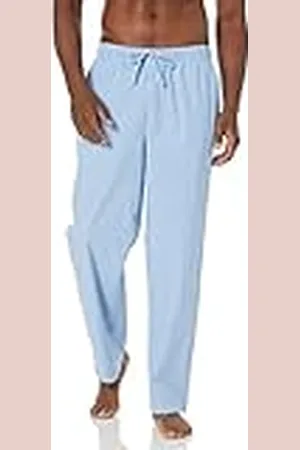 Amazon Pantalón de Pijama Tejido de Ajuste Recto Hombre, , S