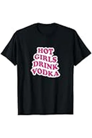 College Chicas calientes beben vodka Camiseta