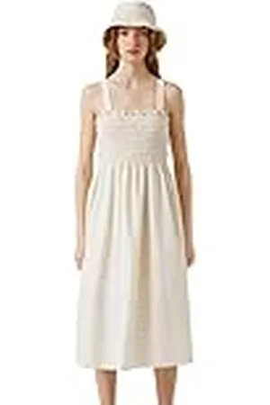 Koton Midi Dress Strappy Cotton Square Neck Gimped, Vestido Mujer,