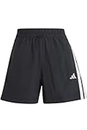 adidas Mujer Essentials 3-Stripes Lifestyle Woven Shorts, , XS