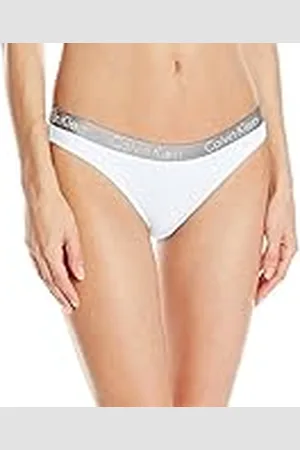 Calvin Klein Bikini, Culotte Mujer, (White 100), 36 (Talla del fabricante: X-Small)