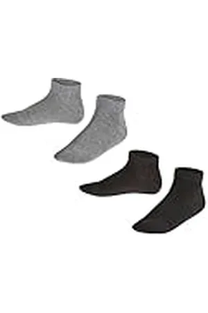 Falke Happy Double Pack K Sn algodón lisos 2 pares, Calcetines cortos Unisex niños, , 31-34