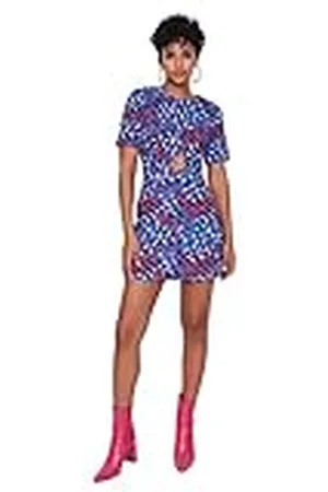 Trendyol Woman Mini A-Line Crew Neck Woven Dress Vestido, , 34 para Mujer