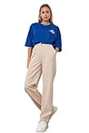 Trendyol Pantalones Rectos de Cintura Alta, , 40 para Mujer
