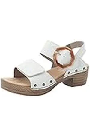 Rieker V6851, Sandalias Mujer, White, 36 EU