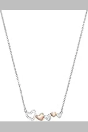 Amor Collar con colgante para mujer, plata de ley 925, circonita cúbica en forma de corazón