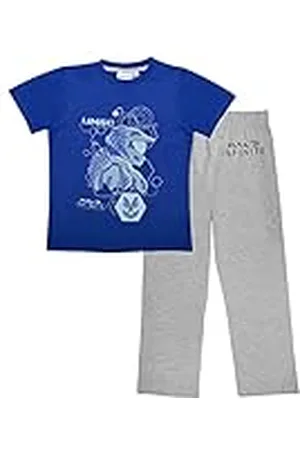 Popgear Halo Infinite SCSC Boys Long Pijamas Set Blue/Heather Grey 12-13 años