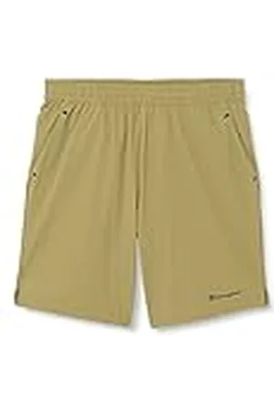 Champion Legacy All Day Active Stretch Woven Ribstop Bermuda Pantalones Cortos, Verde caña de Fusil, L Hombre