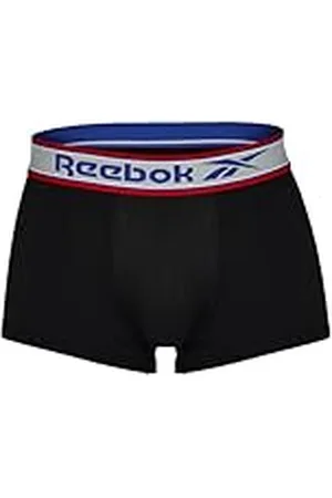 Reebok Traje Deportivo para Hombre con Absorción de Humedad, Cintura de Contraste con Logotipo Bóxer, , M