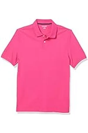 Amazon Polo de Piqué de Algodón de Ajuste Entallado Hombre, , XL