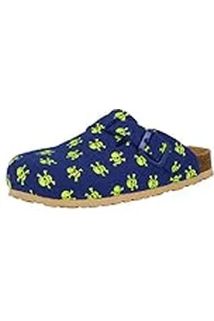 LICO Bioline Clog Star, Mules, Blau/Lemon, 34 EU