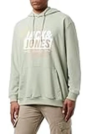 JACK & JONES Jcomap Summer Logo Sudadera con Capucha Pls, Desert Sage/Detail:Gradient Map-Solid JJ, XXXXXXL para Hombre