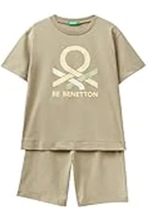 Benetton Pig(Camiseta+Corto) 30960p06s Mamelucos para bebés y niños pequeños, , X-Small